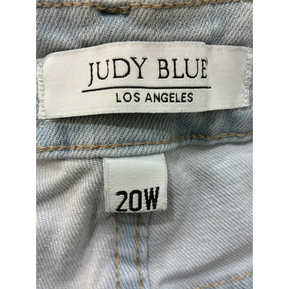 Judy Blue Skinny Fit Capri Jeans Light Wash Stretch Denim 20W - Picture 3 of 6